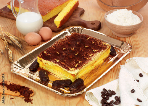Photo: Tiramisù, dolce con mascarpone - Tiramisù cake Tiramisù, dolce con mascarpone - Tiramisù cake