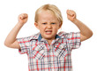 Angry young boy