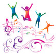 Abstract Music Background.