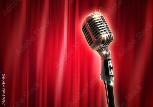 Photo: audio microphone retro style audio microphone retro style