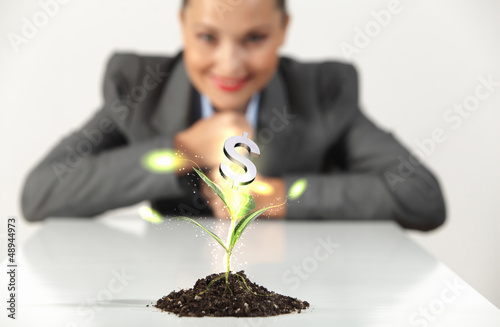 Photo: money sprouting money sprouting