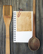 reminders recipe wooden kitchen table