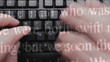 Video: Time-lapse video typing on computer keyboard Time-lapse video typing on computer keyboard