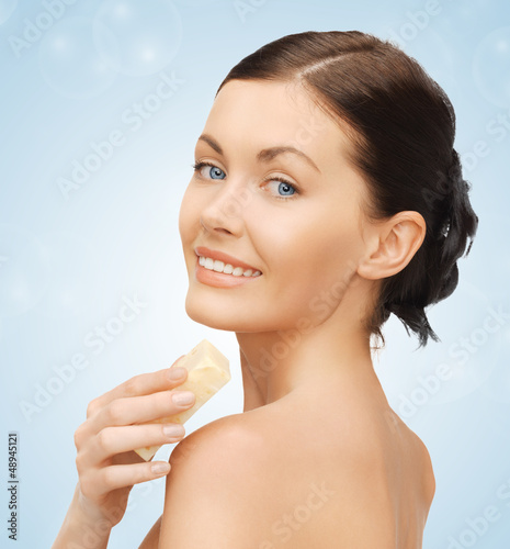 Photo: woman with soap woman with soap