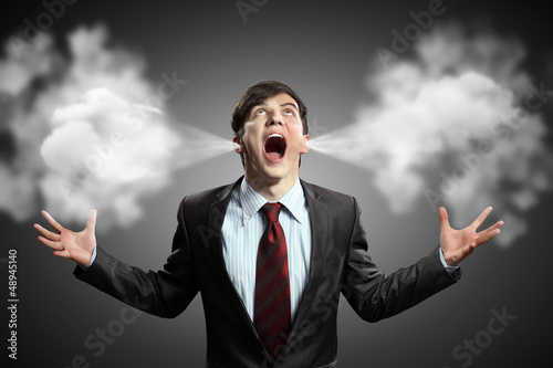 Photo: businessman in anger businessman in anger