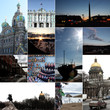 Russland, Reise Collage