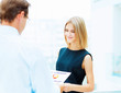 Two young business collegues.