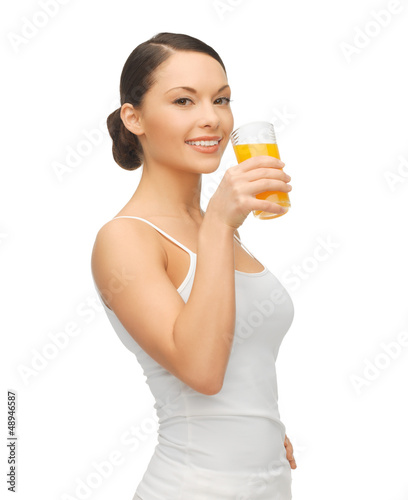 Photo: woman with glass of juice woman with glass of juice