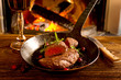 Steak in der Pfanne