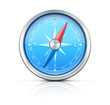 Vector: Blue compass Blue compass