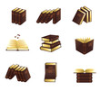Vector: Book icons set. Book icons set.