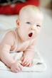 Photo: Adorable baby yawning Adorable baby yawning