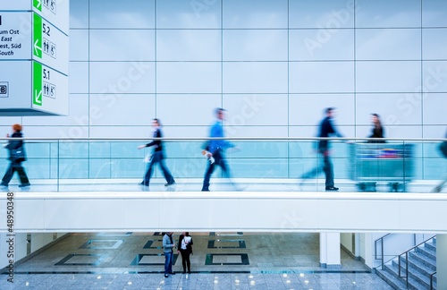 Photo: futuristic trade fair hall futuristic trade fair hall