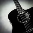 black guitar