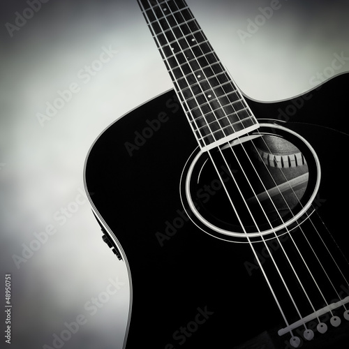 Photo: black guitar black guitar