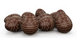 Candy easter eggs made ​​ofchocolate