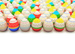 colorful painted Easter eggs