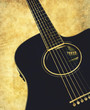 retro guitar background