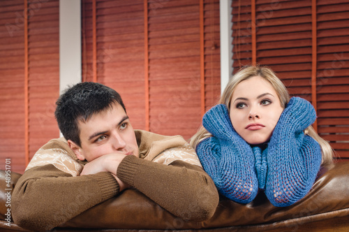Photo: couple in sadness couple in sadness