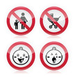 Warning sign: no babies, no children