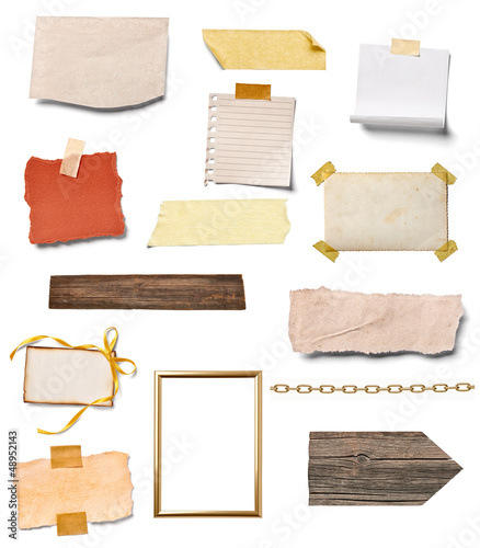 Photo: grunge paper piece note grunge paper piece note