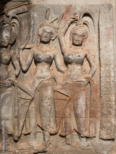 Photo: Apsara or Devatas - Angkor Wat temple, Siem Reap Cambodia Apsara or Devatas - Angkor Wat temple, Siem Reap Cambodia
