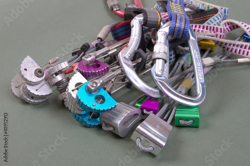 Photo: Safety equipment for rock-climbing Safety equipment for rock-climbing