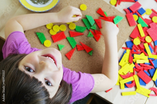 Photo: Montessori puzzle. Preschool. Montessori puzzle. Preschool.