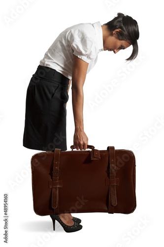 Photo: Tired businesswoman Tired businesswoman