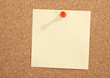 Pinned paper note message blank
