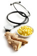 sliced ​​ginger root