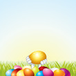 Vector: Easter card with space for your text or design Easter card with space for your text or design