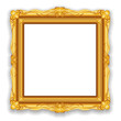 Gold Vintage Frame. Decorative Vector Object