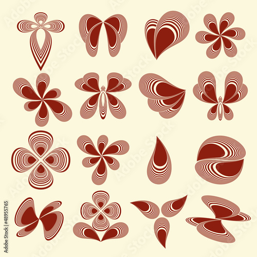 Vector: Vector Design Elements, Emblems or Logos Vector Design Elements, Emblems or Logos