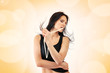 Foto: Attractive young woman dancing Attractive young woman dancing