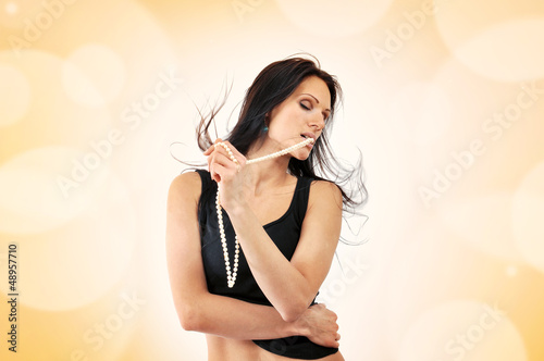 Photo: Attractive young woman dancing Attractive young woman dancing
