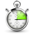 Vector: 15 seconds stop watch. 15 seconds stop watch.
