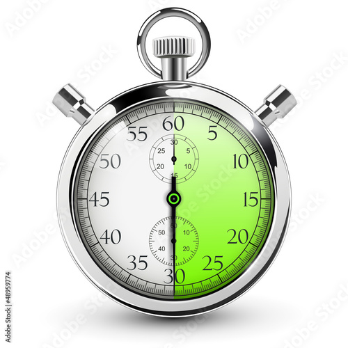 Vector: 30 seconds stop watch. 30 seconds stop watch.