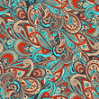Indian Vintage color paisley pattern