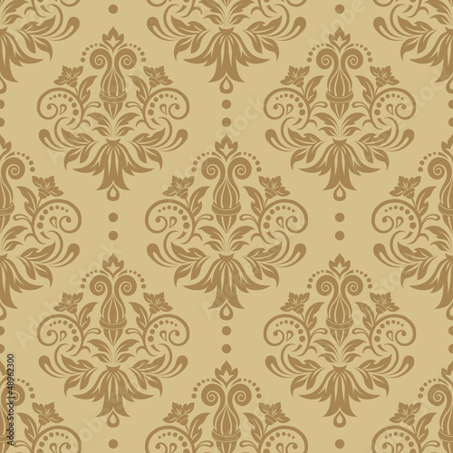 Vector: Damask seamless vector pattern Damask seamless vector pattern
