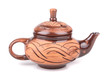 old clay teapot