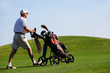 Man playing golf