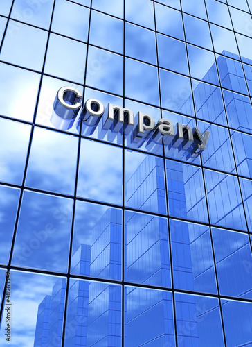 Illustration: Big Blue Company Business Concept Big Blue Company Business Concept