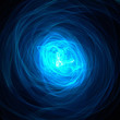 Abstrakter Tunnel der Reinkarnation - Blau Cyan