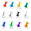 push pin thumbtack paper clip office business