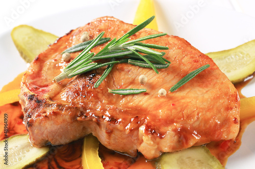 Photo: Pork chop in spicy glaze Pork chop in spicy glaze