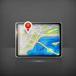 Vector: GPS map GPS map