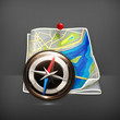 Vector: Navigation map Navigation map