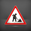 Roadworks sign
