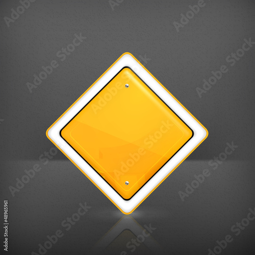 Vector: Priority road sign Priority road sign
